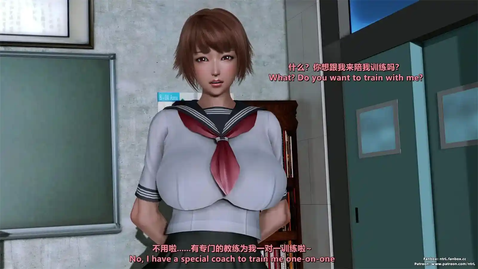 [3D全彩] 又纯又婊的女友小爱-游泳训练篇 [517MB]-趣味社